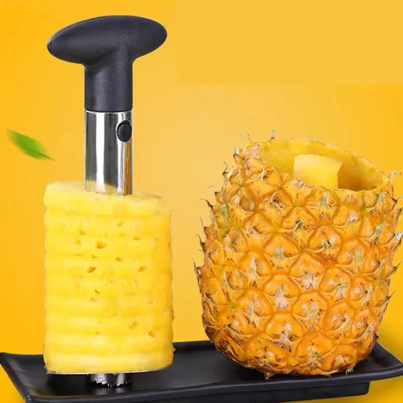 Pineapple Corer Slicer - ที่ปอกสับปะรด มีดปอกผลไม้ สแตนเลส อุปกรณ์ครัว เครื่องมือทำอาหาร อุปกรณ์ครัว