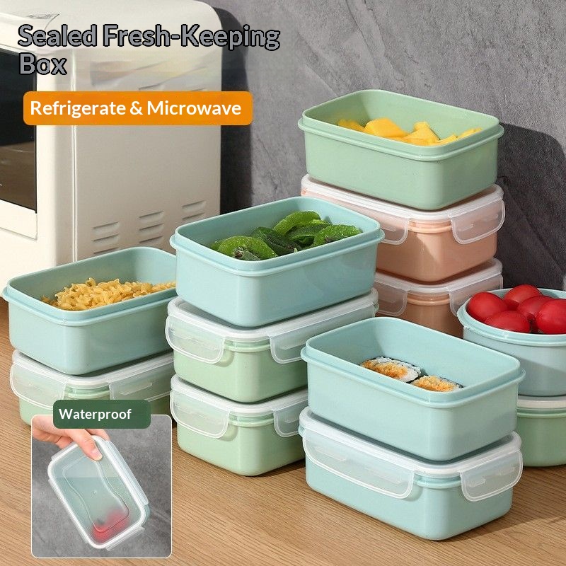 Meal Prep Ideas - กล่องเก็บอาหารสุญญากาศ ปราศจากสาร BPA สามารถวางซ้อนกันได้ ป้องกันการรั่วซึม กล่องใส่อาหารกลางวัน