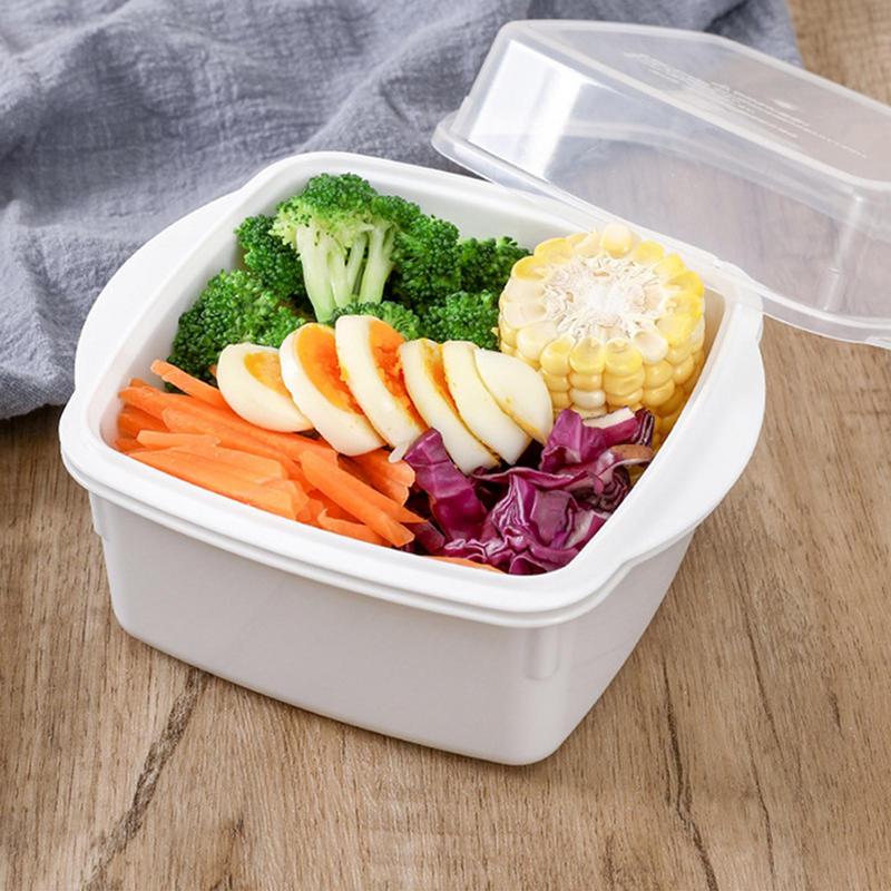 Meal Prep Ideas - เครื่องนึ่งไมโครเวฟ เครื่องนึ่งผัก ชามไมโครเวฟ เครื่องครัวไมโครเวฟ ภาชนะบรรจุอาหารอเนกประสงค์สําหรับผัก อาหารเตรียมปลา