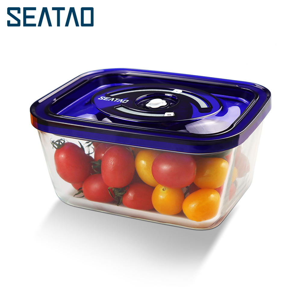 Meal Prep Ideas - SEATAO คอนเทนเนอร์อาหาร Preserve หมักสูญญากาศซีล Airtight พร้อมฝาปิดภาชนะบรรจุอาหาร