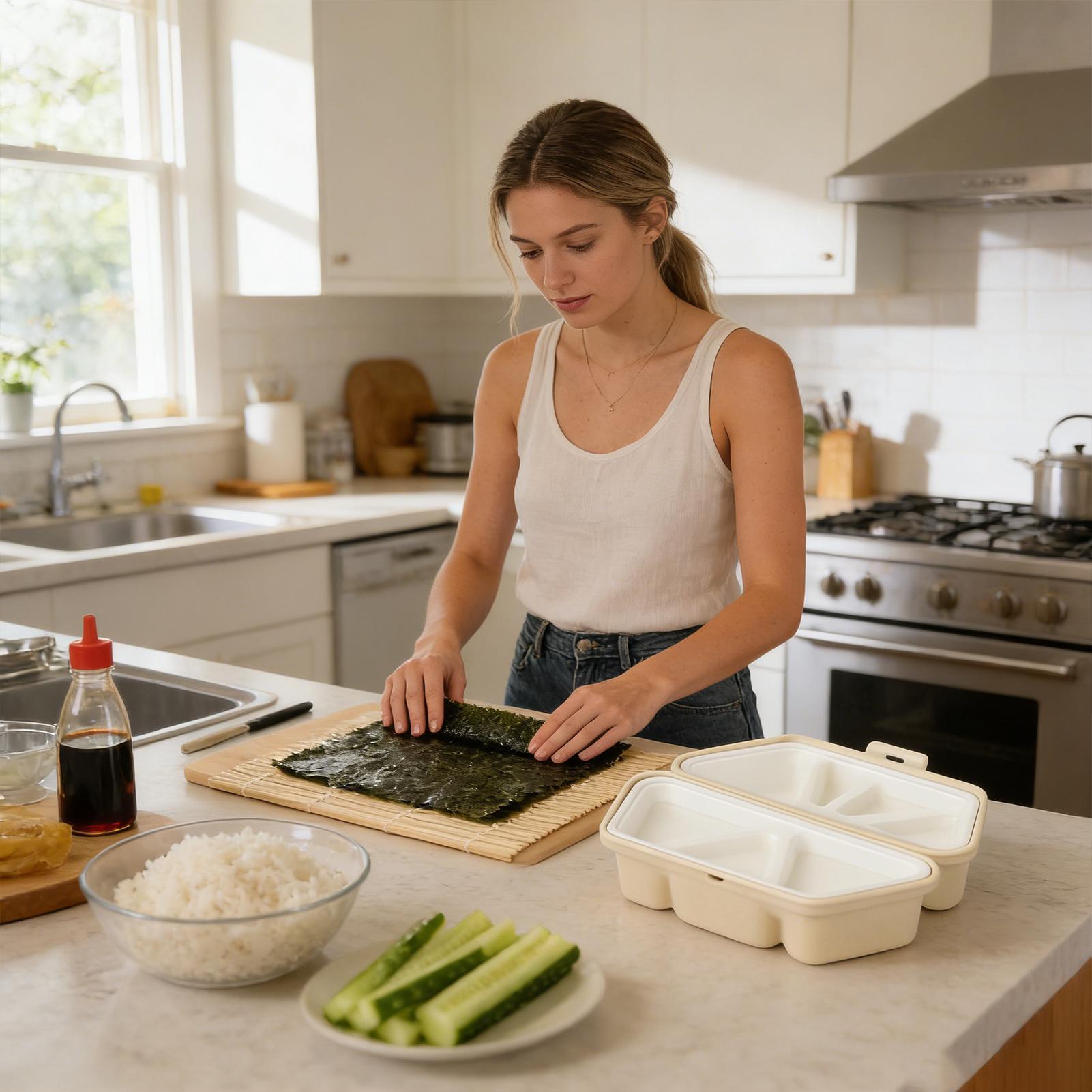 แม่พิมพ์ข้าวปั้น 6 ช่อง แบบพับ - Meal Prep With Rice บทวิจารณ์และราคา