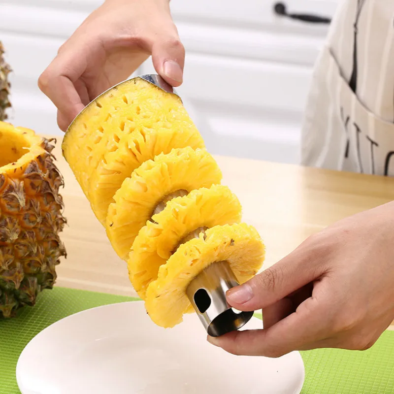 เครื่องตัดและคว้านสับปะรดแบบหน - Pineapple Corer Slicer บทวิจารณ์และราคา