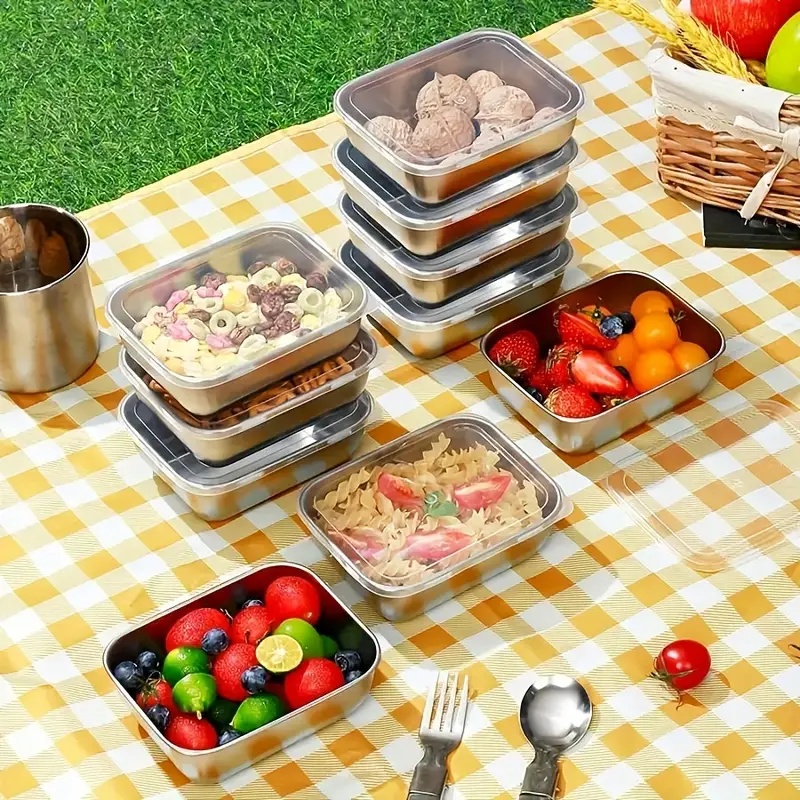กล่องเก็บอาหารสแตนเลส 5 ชิ้น ก - Meal Prep Ideas บทวิจารณ์และราคา