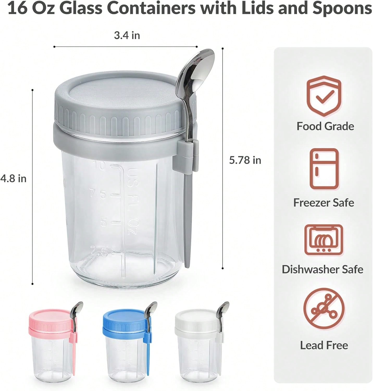 ชุดภาชนะแก้วสำหรับโอเวอร์ไนท์โ - Meal Prep Kit บทวิจารณ์และราคา