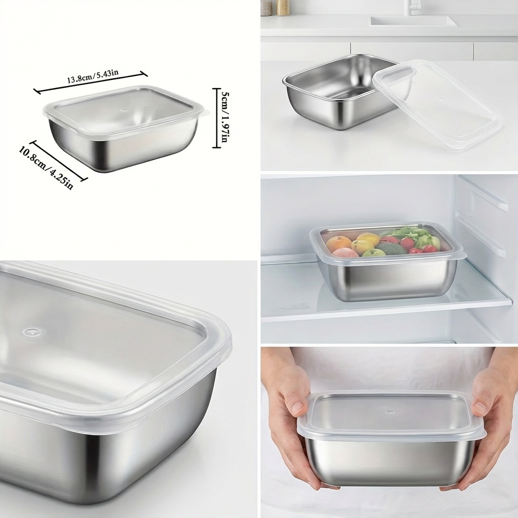 กล่องเก็บอาหารสแตนเลส 5 ชิ้น แ - Meal Prep Ideas บทวิจารณ์และราคา