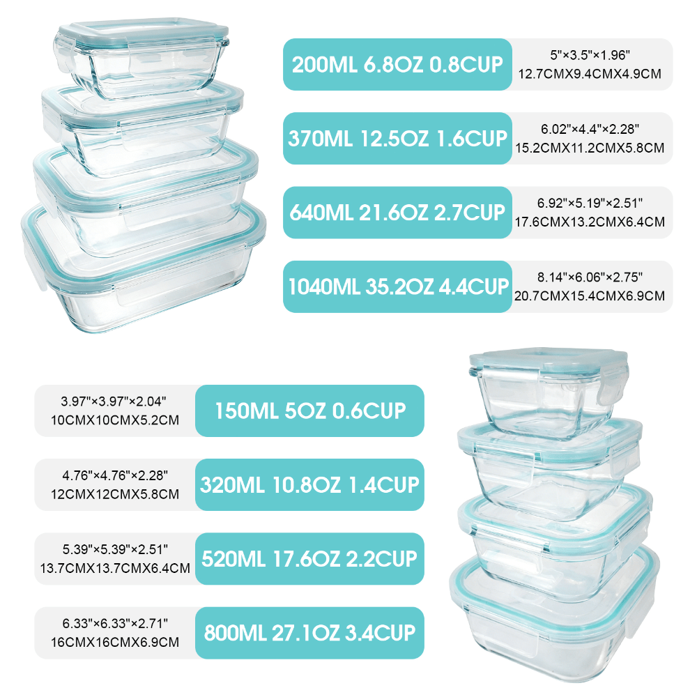 ชุดภาชนะเก็บอาหารแก้วดีไซน์ทัน - Meal Prep Kit บทวิจารณ์และราคา