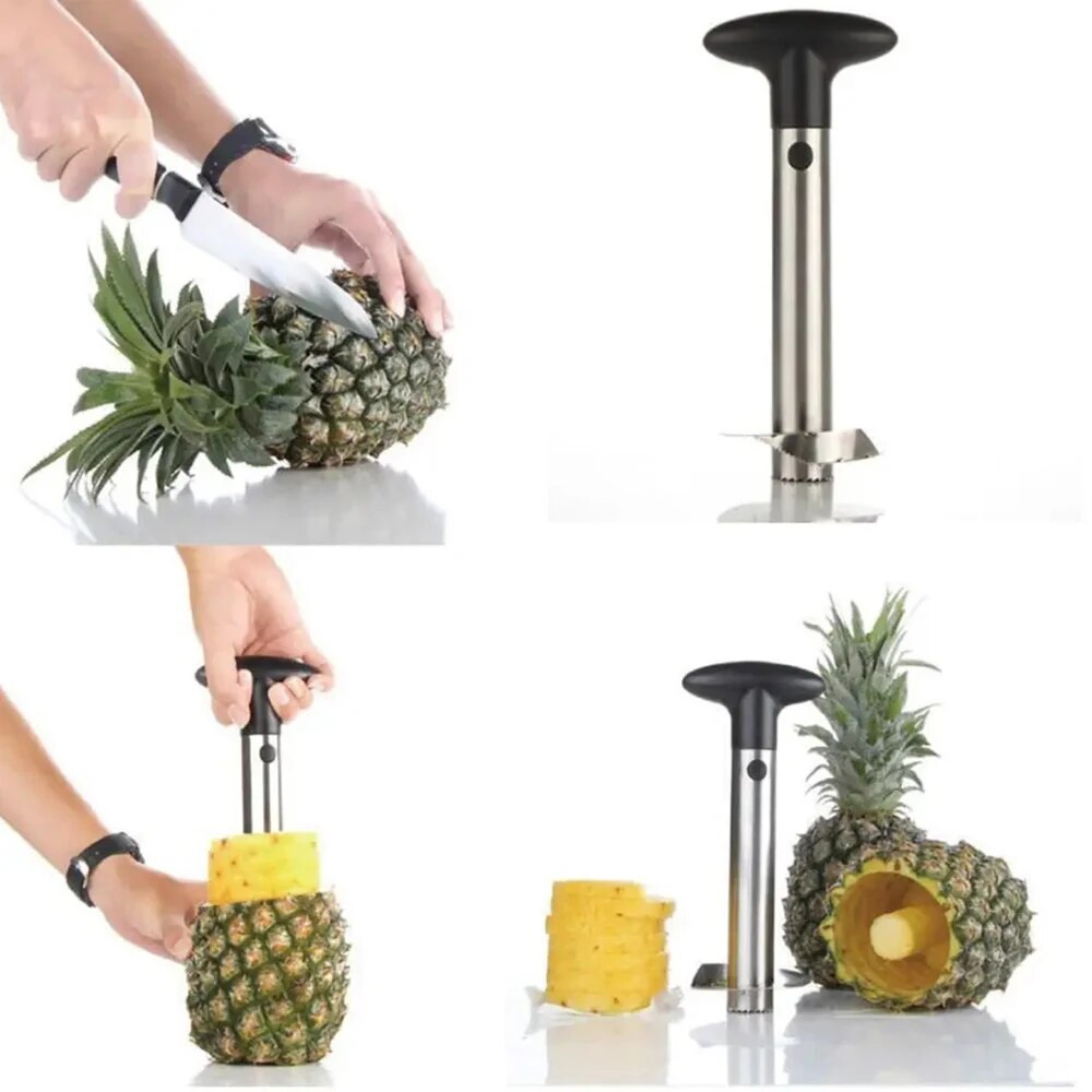 Spot สแตนเลสสับปะรด Peeler สับ - Pineapple Corer Slicer บทวิจารณ์และราคา
