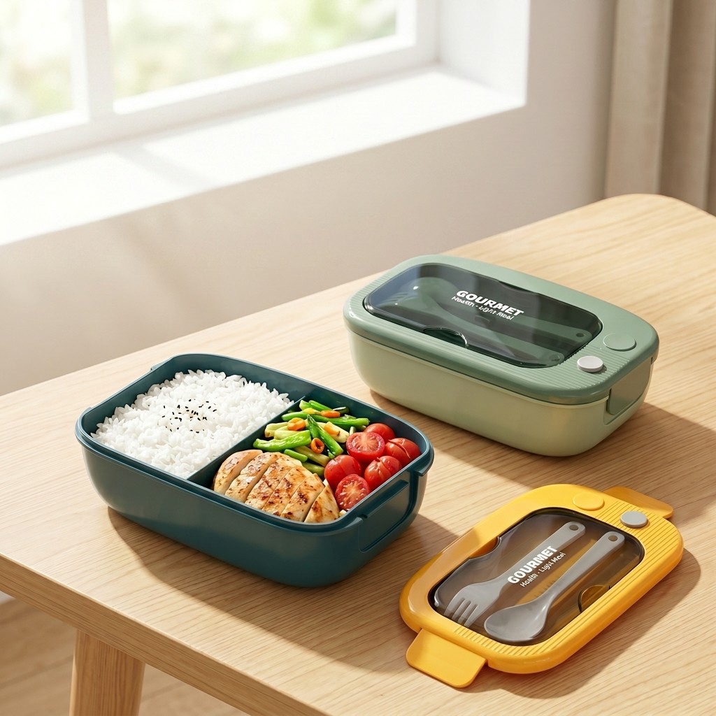 กล่องเบนโตพลาสติกสำหรับไมโครเว - Meal Prep Ideas บทวิจารณ์และราคา