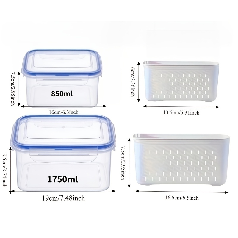 4 ชิ้น/ชุด กล่องเก็บอาหารป้องก - Meal Prep Ideas บทวิจารณ์และราคา