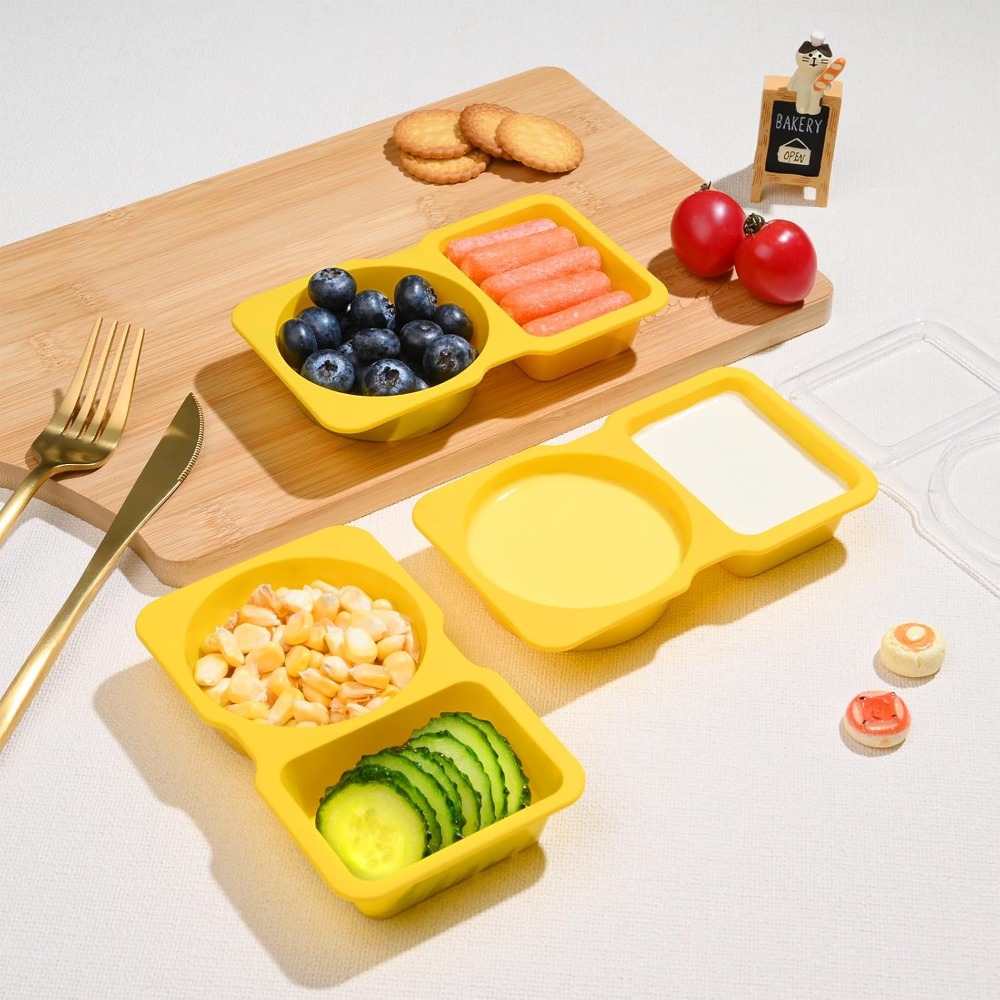 ภาชนะพลาสติกใส่อาหารแบบใช้แล้ว - Meal Prep Yellow บทวิจารณ์และราคา