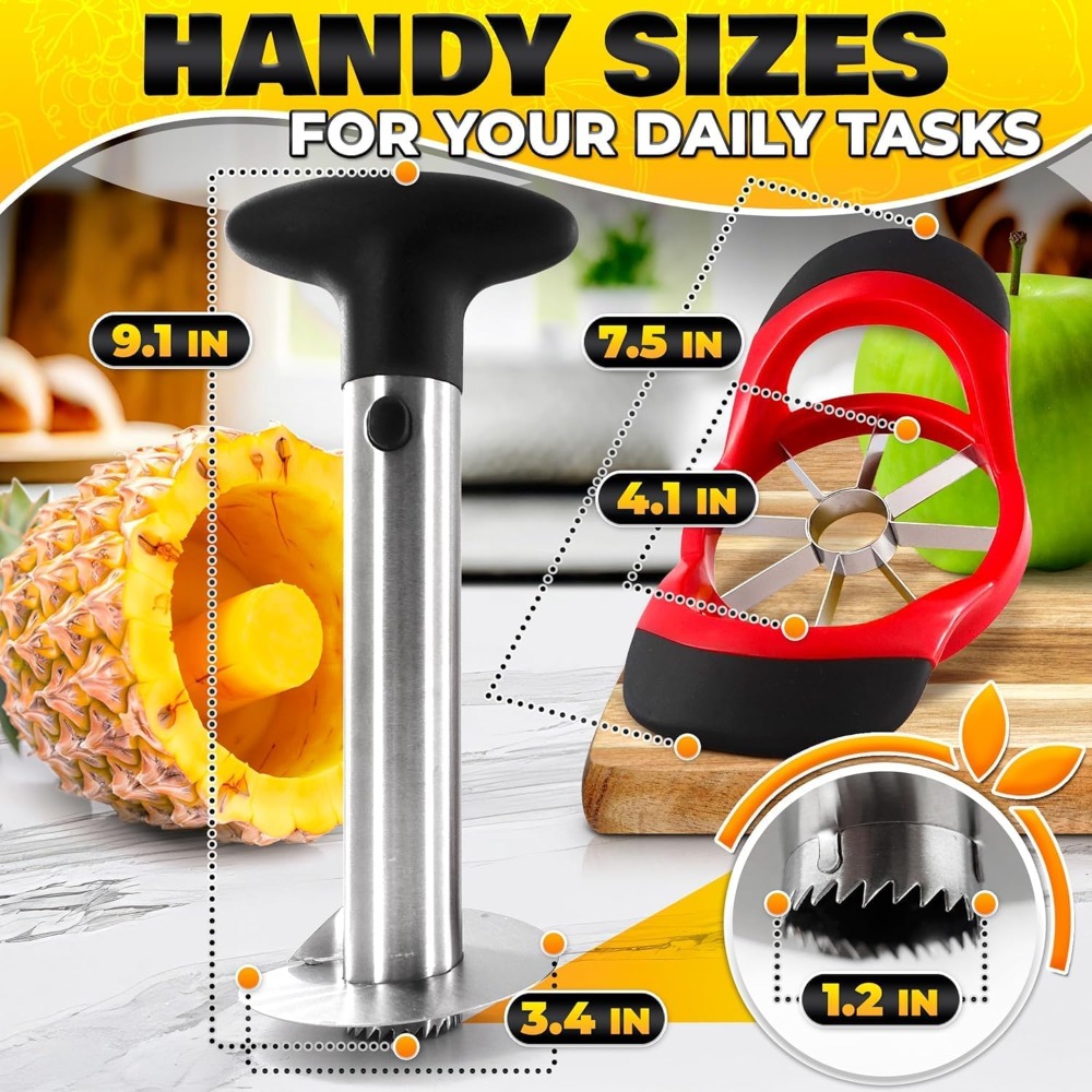 ที่คว้านและหั่นสับปะรดสแตนเลส  - Pineapple Corer Slicer บทวิจารณ์และราคา