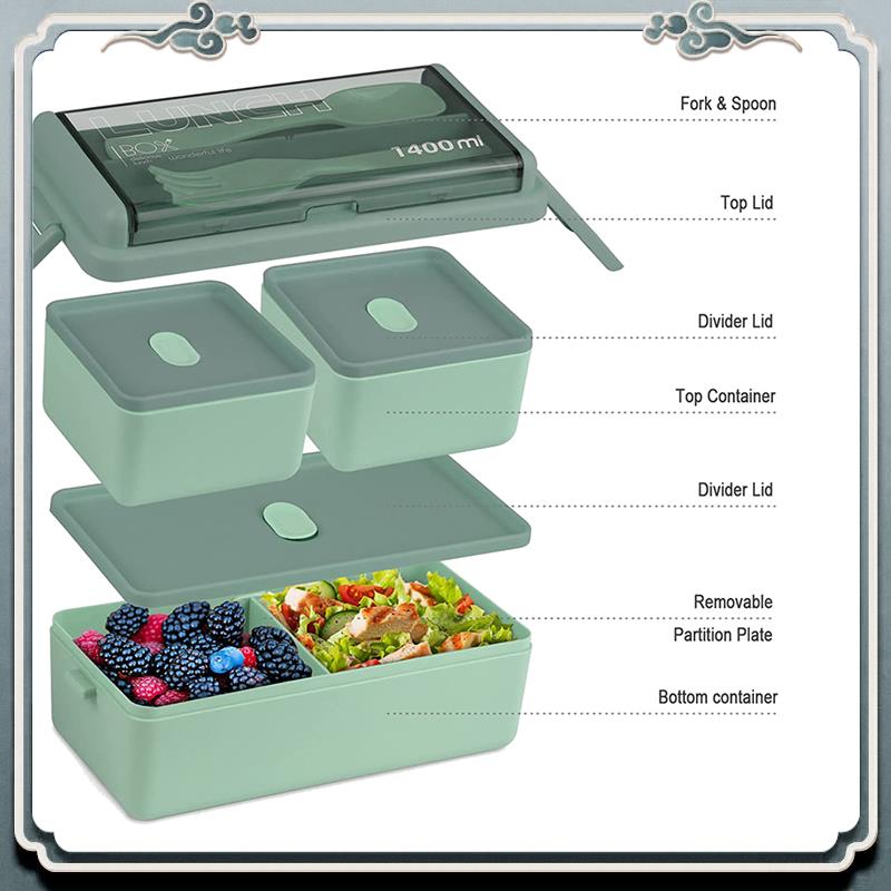 ชุดกล่องเบนโตะที่ทนทาน, กล่องเ - Meal Prep Kit บทวิจารณ์และราคา