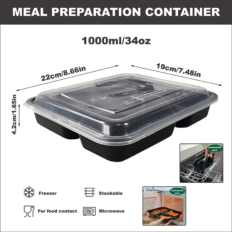 กล่องเตรียมอาหาร 3 ช่อง ขนาด 3 - Meal Prep Ideas บทวิจารณ์และราคา